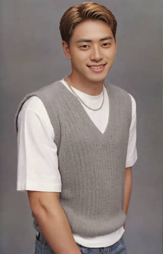 Korean actor known for his role in the drama The Boy Next Door and his signature sweater vest and jeans outfit.