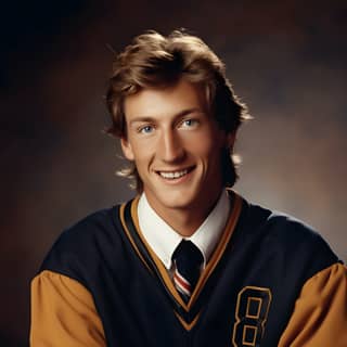 Man in a school uniform smiling for a picture, wearing a sweater, polo shirt, and tie.