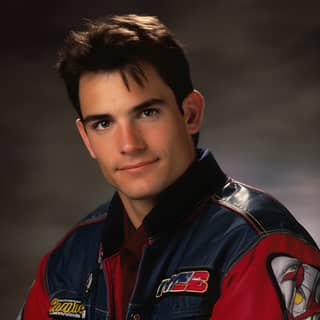 Man wearing a red and blue jacket posing