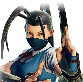 Anime character with a mask holding two swords in a pose, featured in our Tekken 4 art gallery.