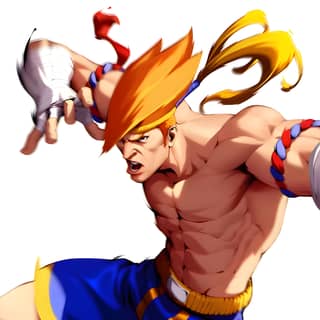 Seni Street Fighter IV oleh Kazunoko yang menampilkan reka bentuk watak rasmi, seni konsep, dan gambar promosi.