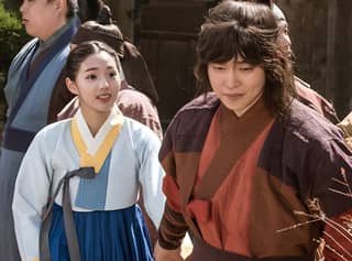 The king and I is a Korean movie featuring two Asian women walking together in the Korean drama The Secret.