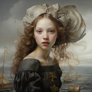 Anne Lisa Giesen, girl with long hair and a hat
