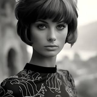 1960s Stunning Portrait photography in the style of Kodak Tri-x 400 Italian Fashion Martine Franck