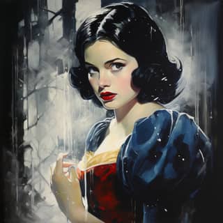 Disney's Snow White as a german expressionist film, snow white by james kennedy