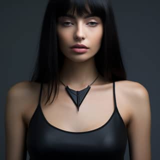 stealth wealth quiet luxury minimalist jewelry necklace beautiful aesthetic modern futuristic jewelry