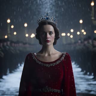 the show The Crown as a german expressionist film, the crown season 4 trailer