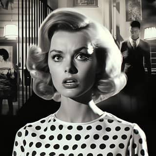 Janet Leigh Scene psycho black and white collage coco wasabi