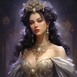 a king dress necklace and jewelry illustrating fantasy art in the style of charming sketches full of details