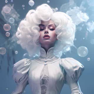 milky quartz as a person