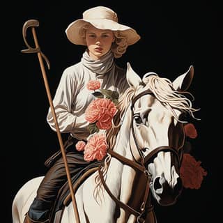 delicate ranch and flower inspired Polo Ralph Lauren artwork