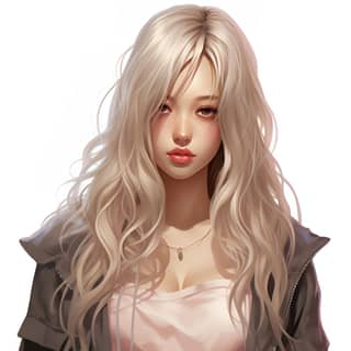 Jennie as a pretty girl 19th years old straight blonde hair have a bangs no emotion wide-angle shot full body image