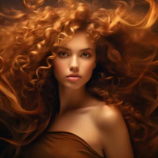 girl with curly hair in the style of chiaroscuro mastery realist naturalistic form caras ionut light amber medardo rosso