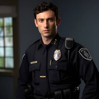 jon ossoff police uniform cop officer thin blue line, a police officer in uniform