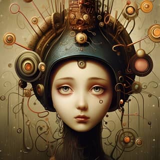 by Naoto Hattori, with a head full of strange objects