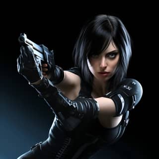 Krysten Ritter Jill Valentine glamor full body action highkick