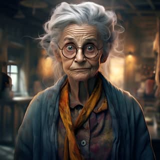 What would it look like if Harry Potter was a 100 year old woman?