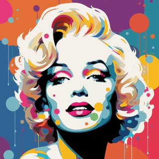 marilyn monroe art pop comic version pattern, pop art marilyn monroe