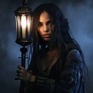 20-year-old Zoe Kravitz as the beautiful witch Vixanne from Weetzie Bat by Francesca Lia Block best detail