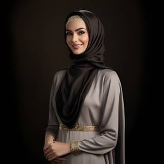 well dressed lady from Saudi Arabia looks wealthy