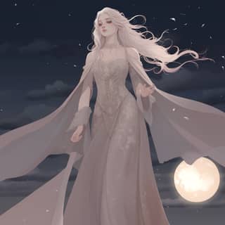 Illustration of princess in a dress color of the sky pastel tones intricate details