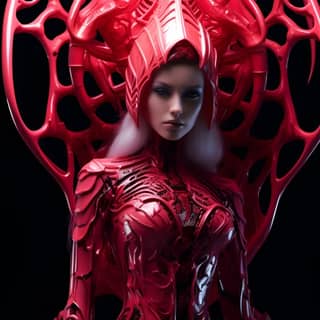 high priestess of desire in an extreme hell of biomedical design psychedelic zbrush bryan hitch curves detailed costumes