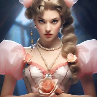 Chun Li and Princess Peach translucent overlapping celebrity image mashups