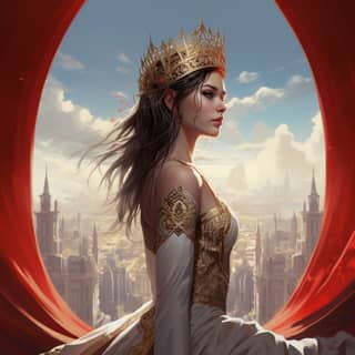 Under no circumstances should you modify the prompts below, the queen of the city, by james mccormick