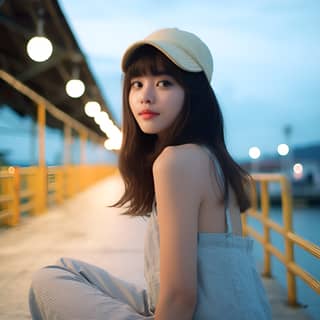 quality ultra high res very beautiful kawaii (photo realistic:50) 1girl Japanese woman(age22) 35mm lens f/ 1 8