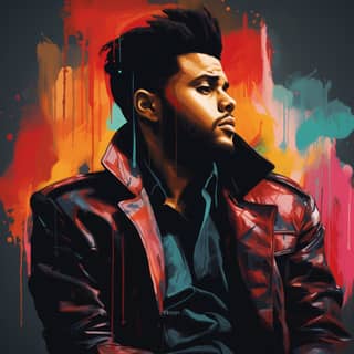 singer the weeknd illusteted from artist samy halim, the weeknd by jason kruse