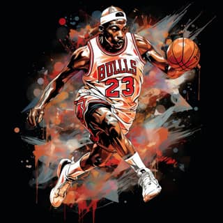 t shirt design michael jordan qr code deisgn, michael jordan painting by james kennedy