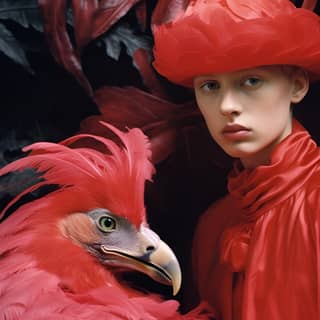 Irma Stern 和 Tim Walker 在aerochrome摄影中描绘了来自另一个世界的生物。