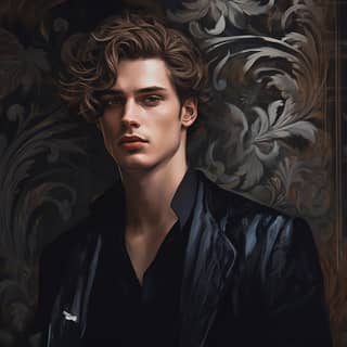 jace herondale, with curly hair