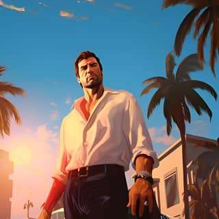 Grand Theft Auto V - The Lost and the Damned. GTA Vice City Tommy Vercetti.