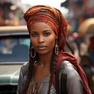 Alima Sy une femme sénégalaise charmante dans les rues de Dakar