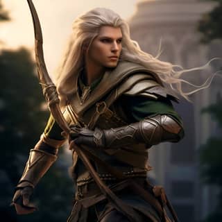 The Witcher 3 adalah permainan peran aksi fantasi populer yang menampilkan seorang elf ranger dengan busur panjang.