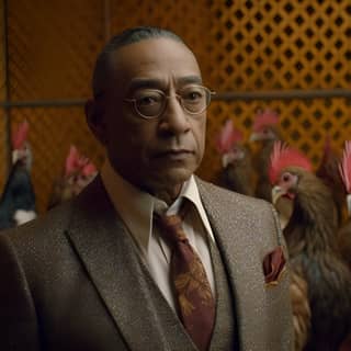 screengrab of Gus Fring played by Giancarlo Esposito from Breaking Bad but he's an Indian man wearing an Indian bandhgala