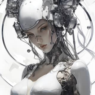 metal robot model 3d wallpaper in the style of apollonia saintclair streamlined design kazuki takamatsu hans bellmer opacity