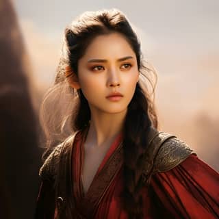 一个英勇的古代侠义女子。