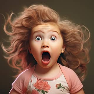 funny baby girl monents, a little girl with her mouth open and a shocked expression