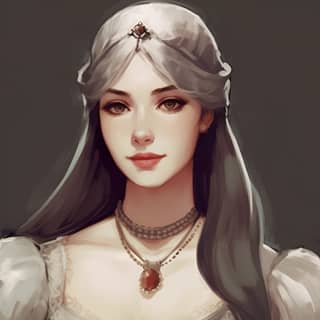 https://s mj run/kLfhnapykDs 1800s create a 2d graphic novel medieval queen character front face serious mood