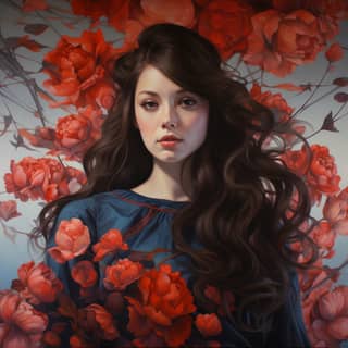 有魅力的乐观女性。