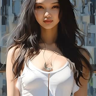 https://s mj run/iQURF4DQ49c Step into the future with a stunning Asian beauty a brunette standing at 1 70 meters tall