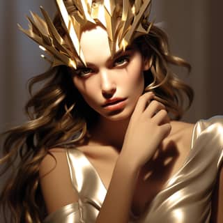 https://s mj run/SXQBXMgnUc4 https://s mj run/GkkJOnshEgY, woman in a golden crown