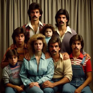 a family portrait of the cast of the tv show 'the family'