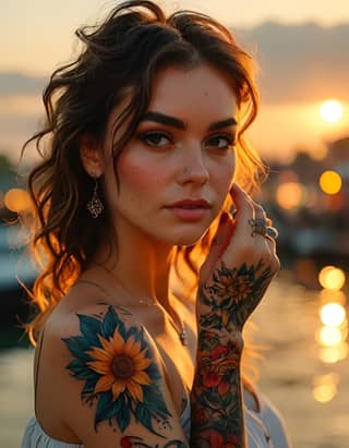 Aveva tatuaggi sul braccio.