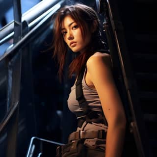 Natasha Liu Bordizzo as Revy of Black Lagoon Rebecca https://s mj run/rUibFZjxHpQ https://s mj run/wtyIgposrj4 https://s mj