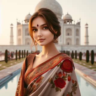 in a sari