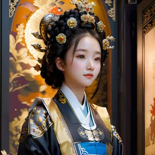 in traditional chinese clothing
