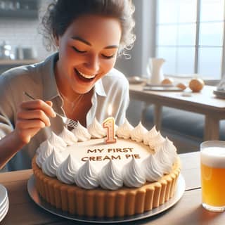 Allumer une bougie sur un gâteau.